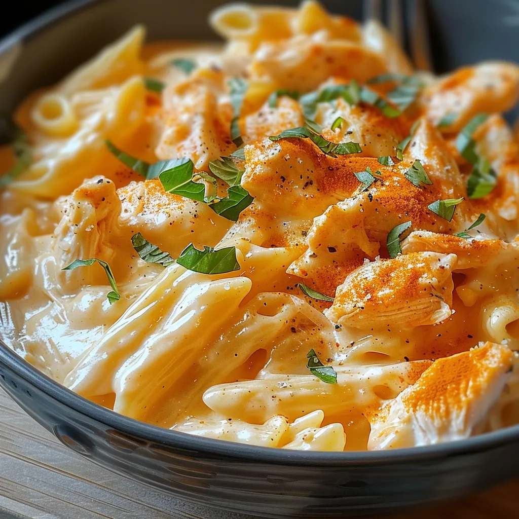 How to Make Buffalo Chicken Alfredo Pasta in 30 Minutes