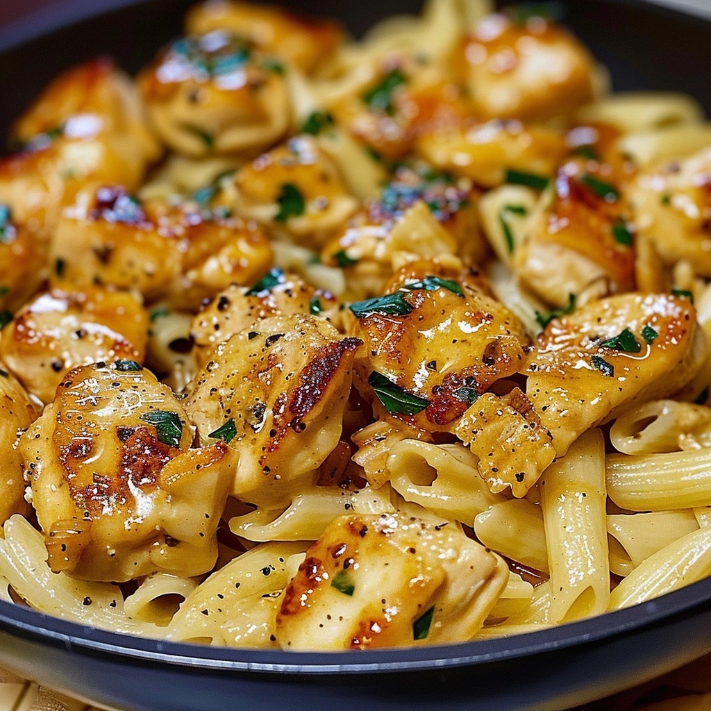 How to Make Creamy Garlic Butter Chicken Pasta – Easy Recipe!